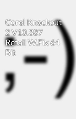 Corel Knockout 2 64 Bits